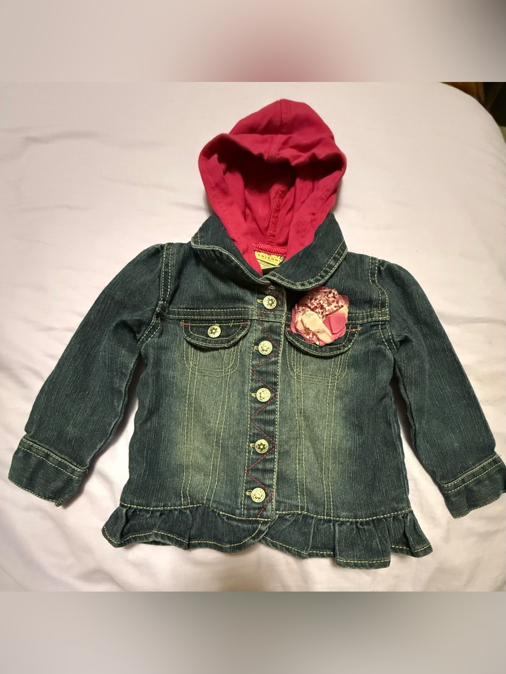 Arizonia denim hooded jacket size 18mo